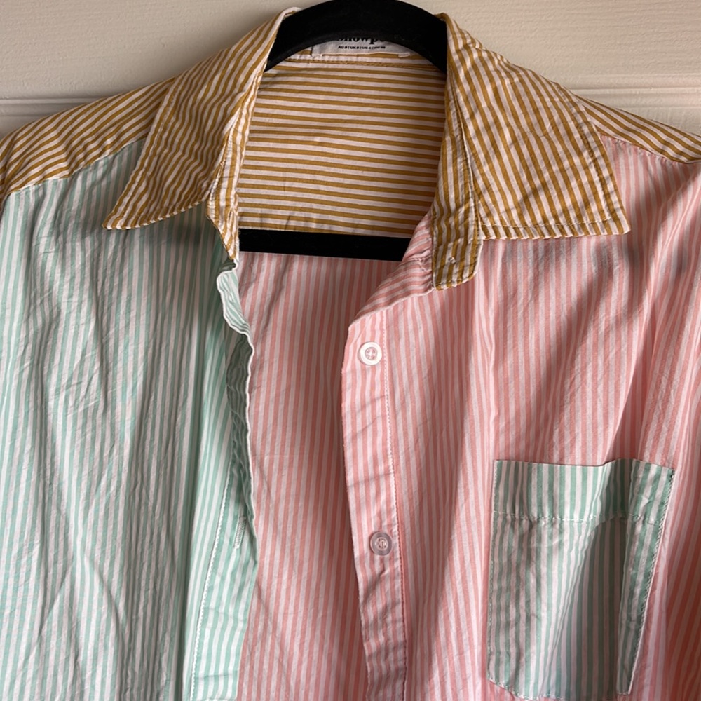 Showpo Multi Colored Striped Button Down - image 2